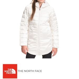 NWT The North Face Girls Print Reversible Mossbud Swirl Parka